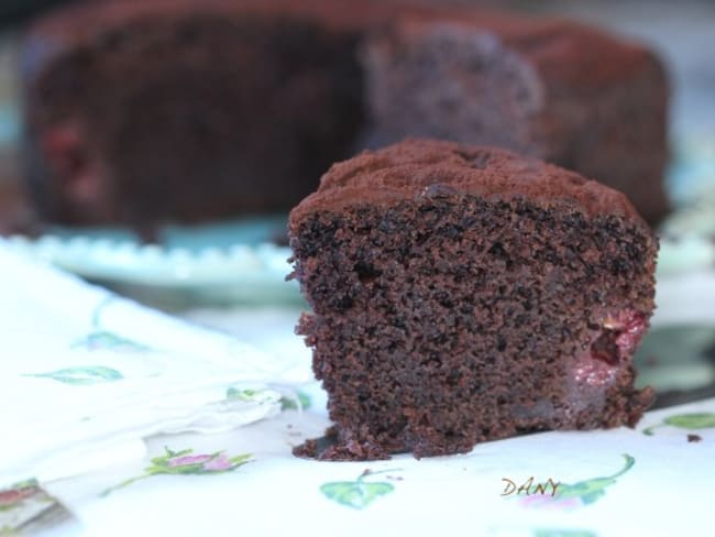 Gâteau au chocolat au vin rouge