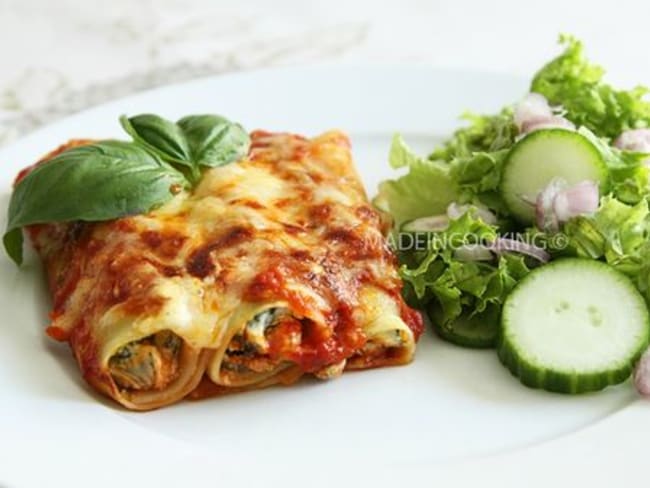 Cannelloni au bruccio et à la menthe