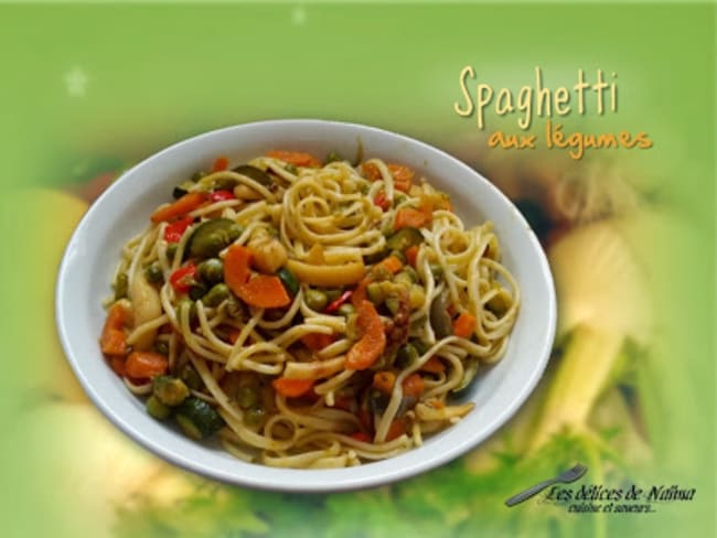 Spaghetti aux légumes