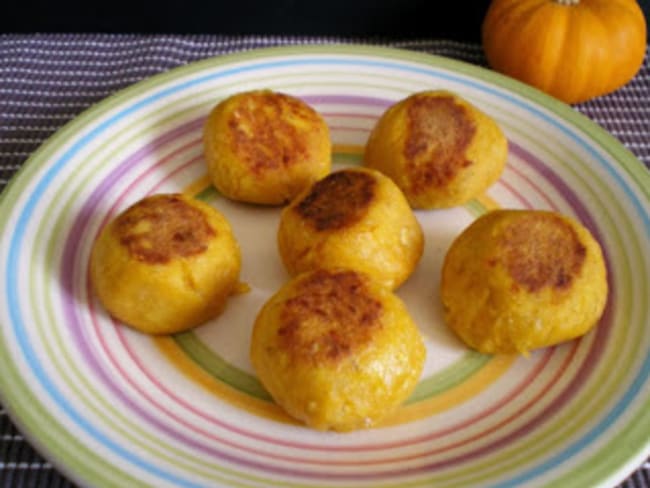 Boulettes de potiron au coeur fondant de mozzarella