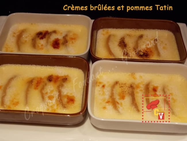 Crèmes brûlées et pommes Tatin