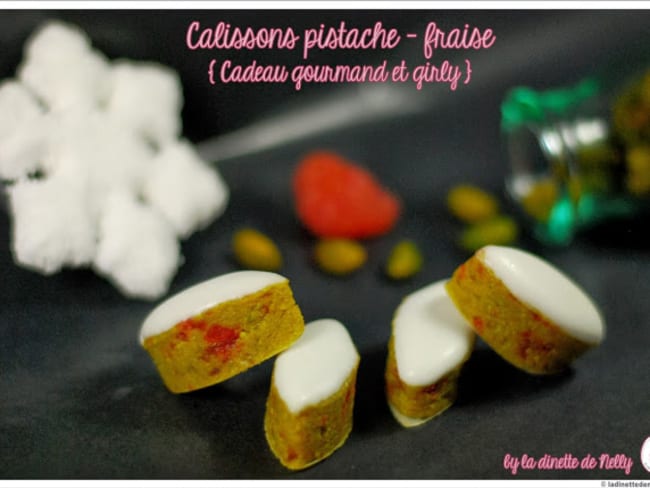 Calissons pistache et fraise