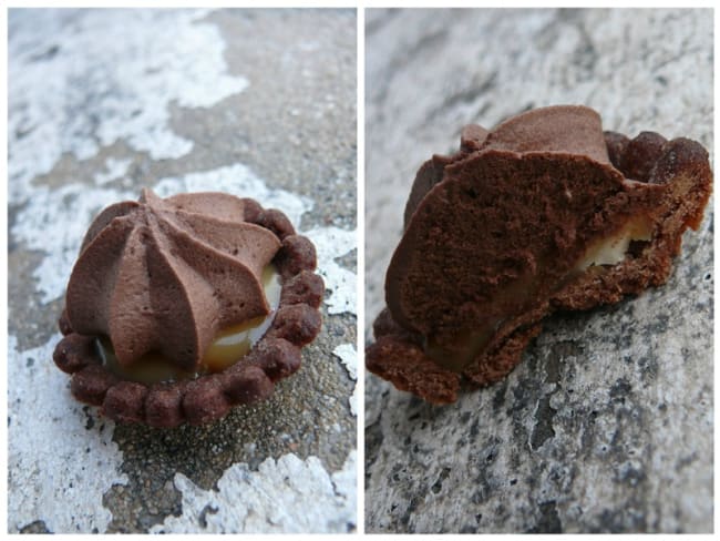 Tartelettes chocolat-cacahuètes-caramel