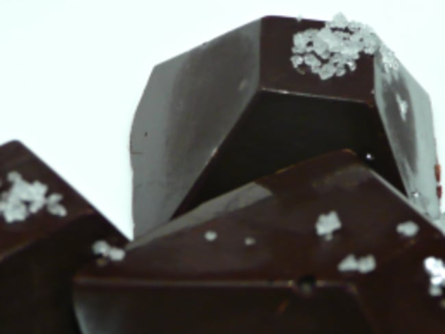 chocolat noir à la fleur de sel