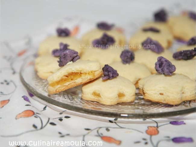 Biscuits fourrés à la crème de calisson