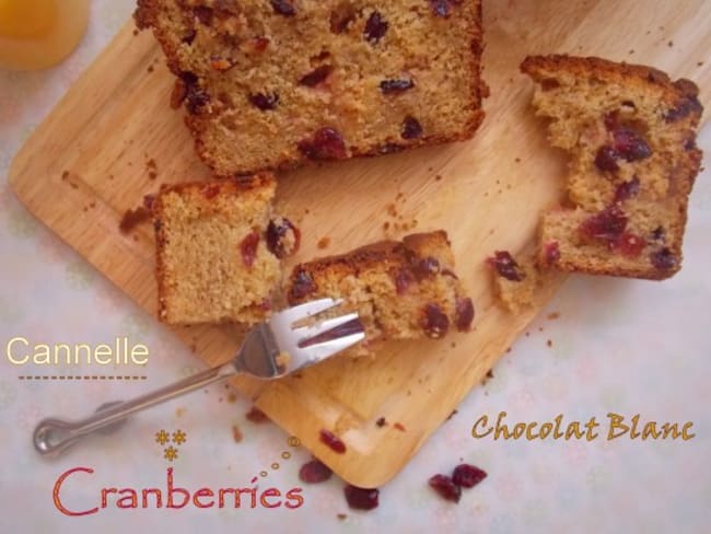 Cake aux cranberries et cannelle