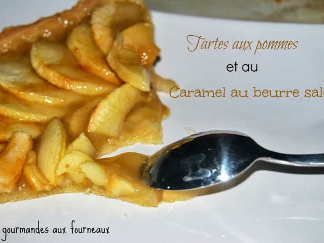 Tarte aux pommes et au caramel au beurre salé