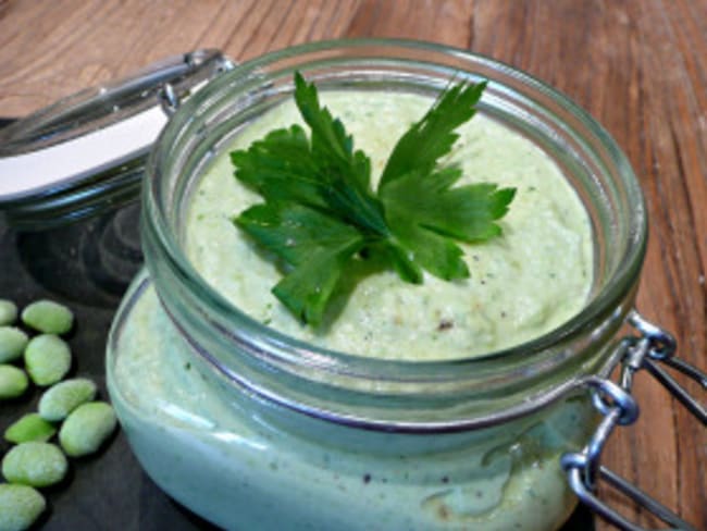 Tartinade de fèves edamame façon hummus