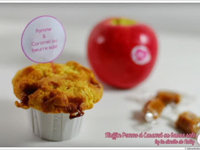 Muffin pomme et caramel au beurre salé