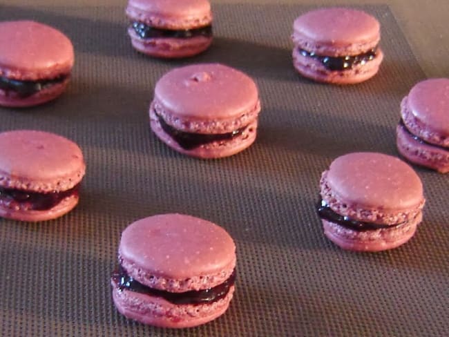 Le macaron à la myrtille