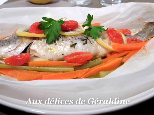 Dorade royale en papillote