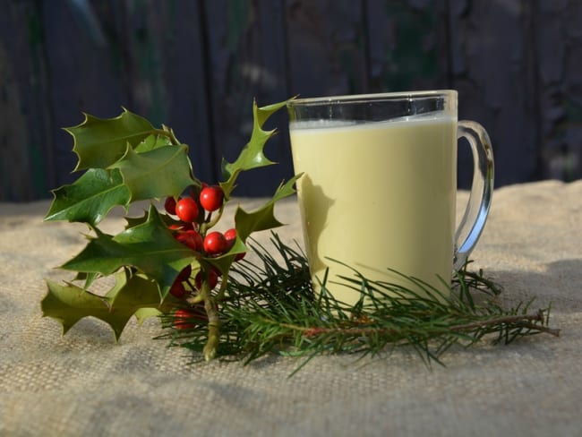 Eggnog ou lait de poule pour fêter noël