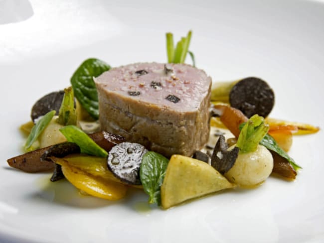 Mignon de veau truffé cuit à la ficelle pour votre menu de fêtes