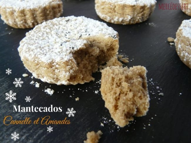 Mantecados cannelle et amandes pour les fêtes