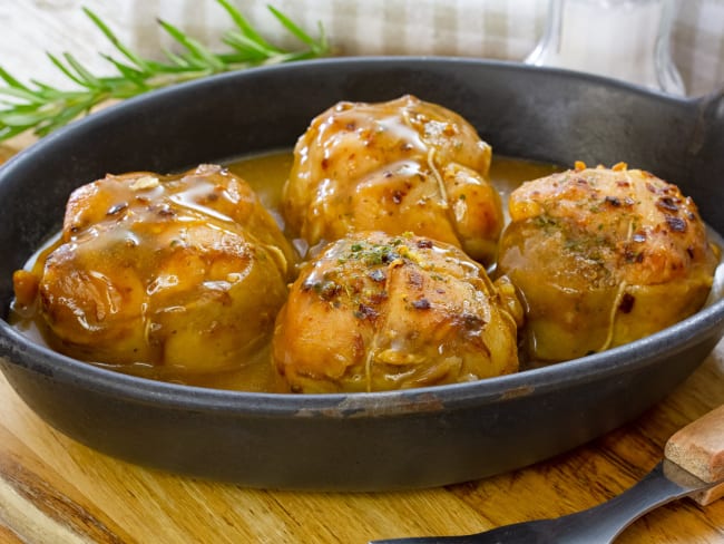 Paupiettes de veau à la moutarde ancienne - Recette paupiette de veau à la moutarde ancienne et à l'estragon