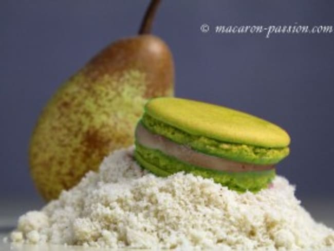 Macarons poire amande