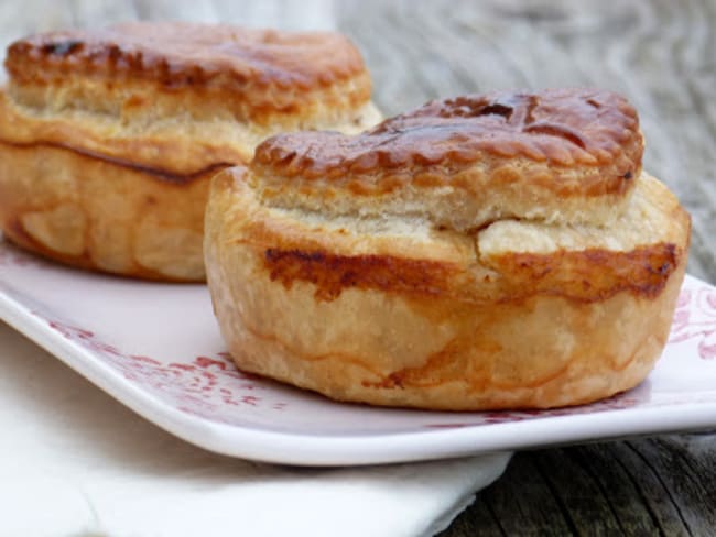 Tourtes au boudin blanc et aux pommes