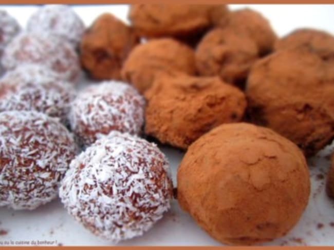 Truffes chocolat et miel