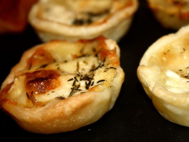 mini panier au chèvre et sirop d’érable