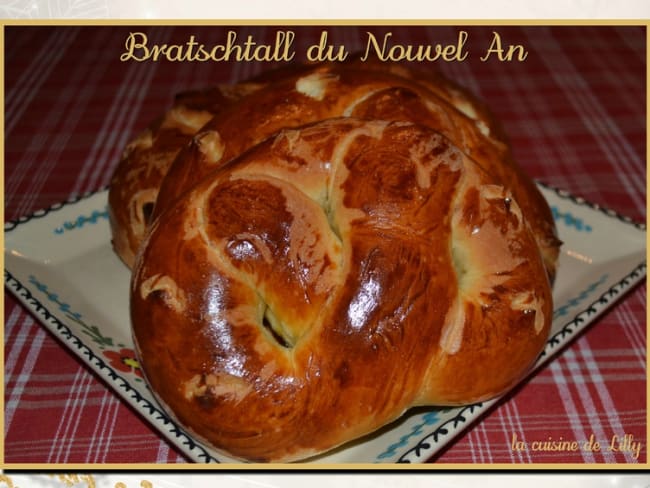 Bratschtall (bretzel) du Nouvel An comme en Alsace