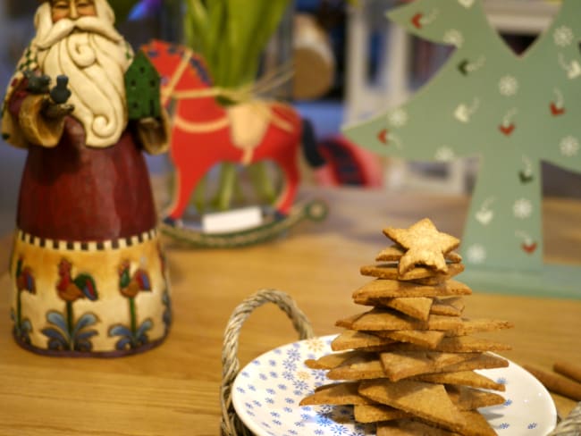 Petits sablés cannelle et vanille pour les fêtes