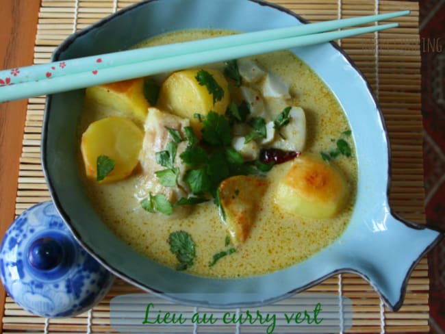 Lieu au curry vert