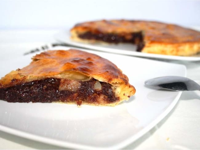 Galette des Rois au chocolat et à la poire pour l'épiphanie