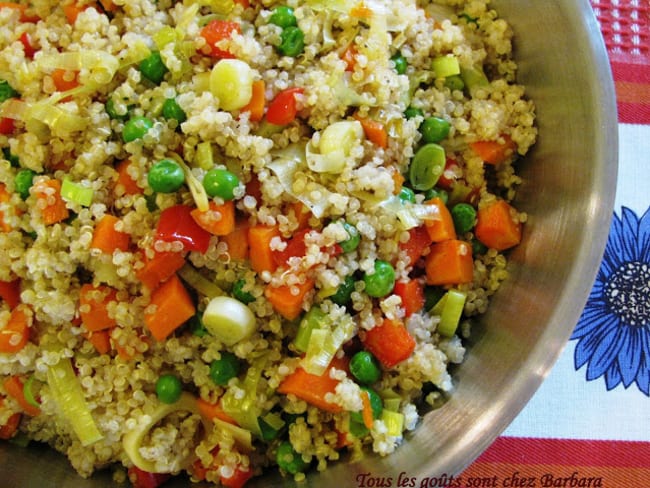 Quinoa aux petits légumes : un beau plat santé
