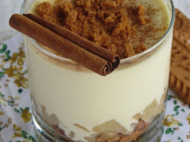 Tiramisus au spéculoos, poire et miel