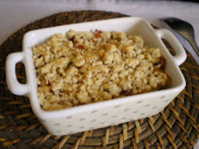 Crumble de poulet au légumes épicés