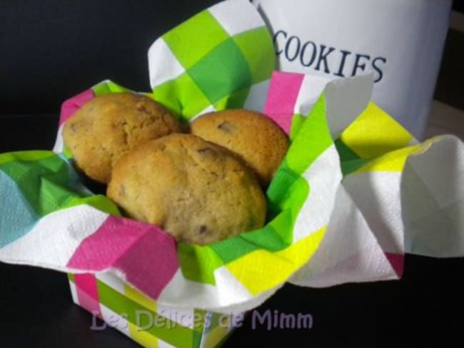 Cookies aux cacahuètes, au chocolat et à la cannelle