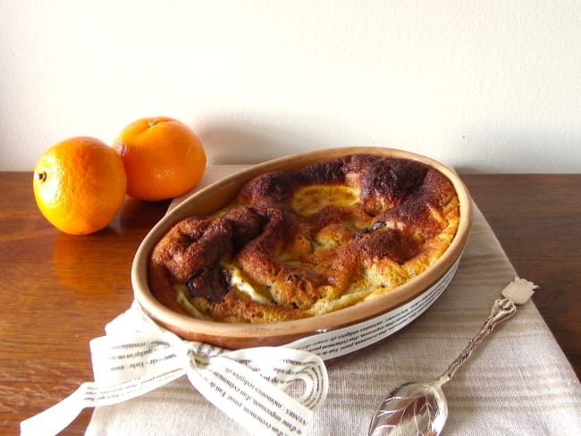 Gratin à la clémentine et chocolat