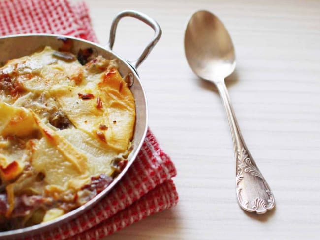 Tartiflette au magret de canard fumé