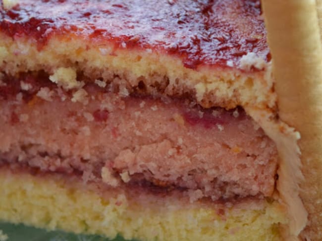 Layer Cake Fraise ,Framboise et Vanille