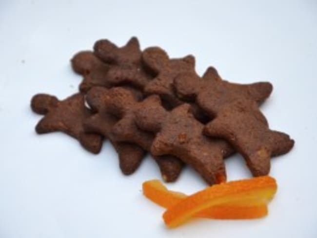 Sablés au chocolat et oranges confites