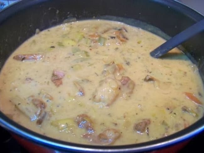 Blanquette de veau aux cèpes