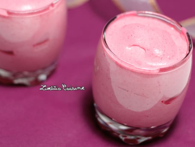 Mousse de framboises