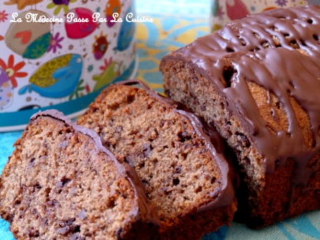 Cake au chocolat, gingembre confit et fleur de sel