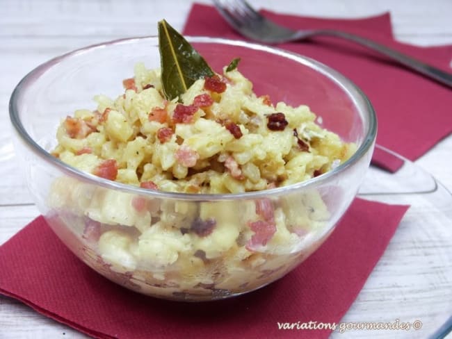 Risotto au panais et gorgonzola