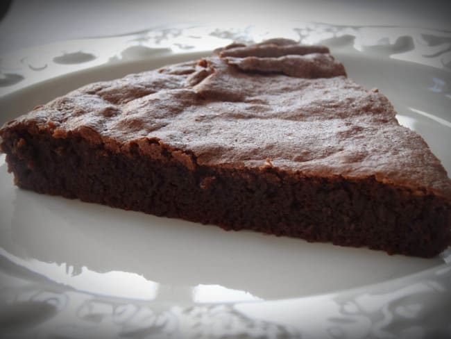 Gâteau au chocolat et beurre salé sans farine