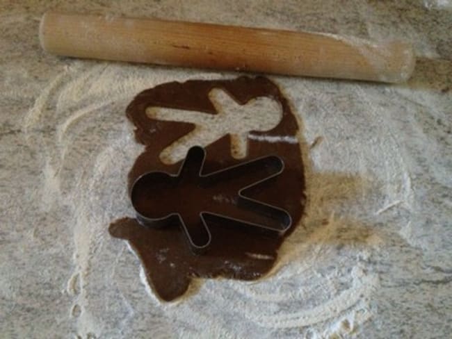 Gingerbread men, biscuits de Noël aux épices