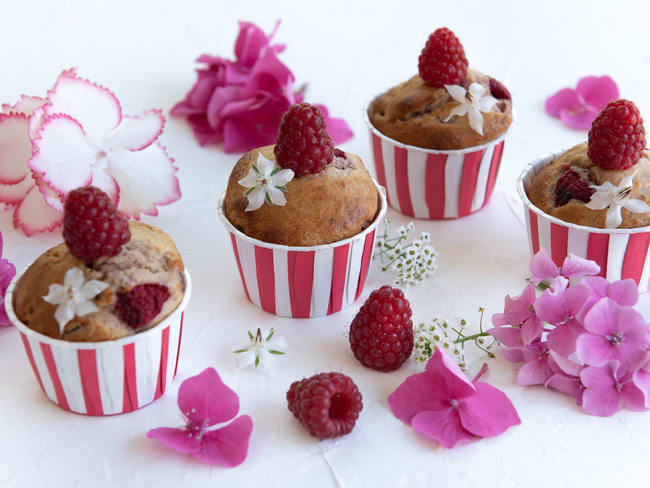 Muffins aux framboises