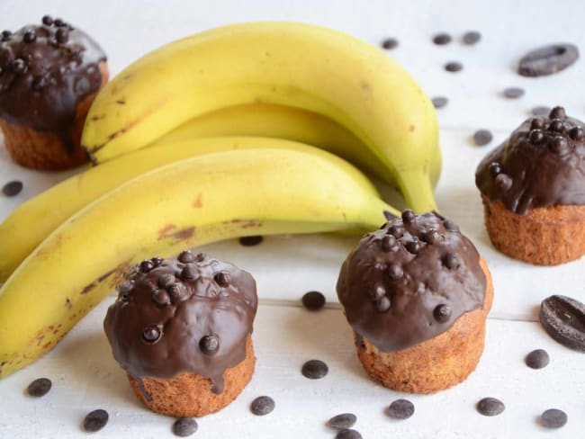 Cupcakes banane chocolat