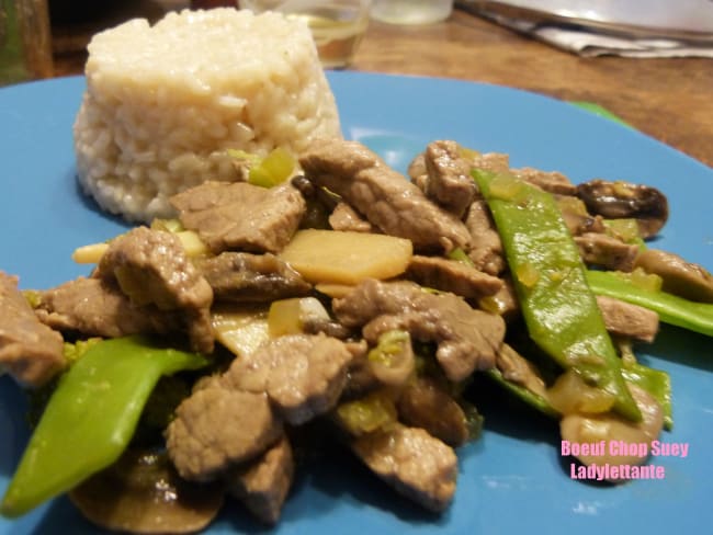 Boeuf Chop Suey d’origine américano chinoise