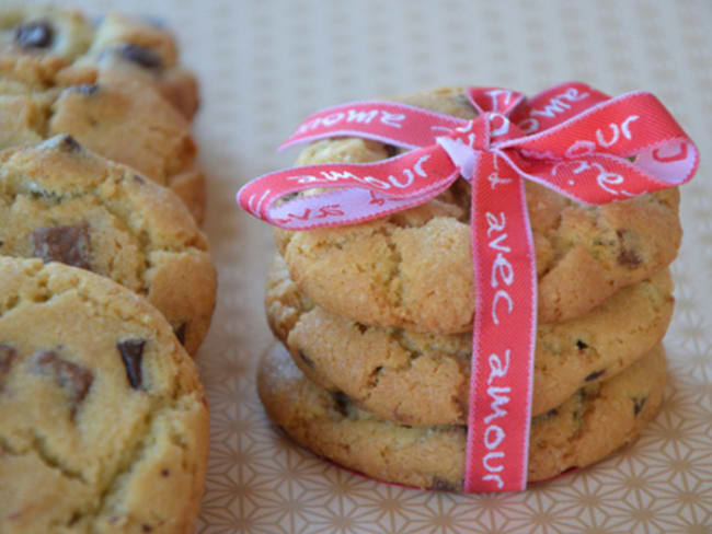 Cookies chocolat noir, blanc et au lait