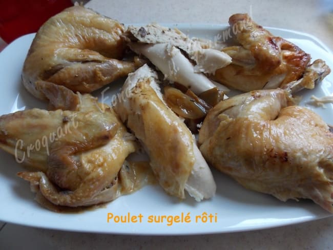 Poulet fermier surgelé rôti