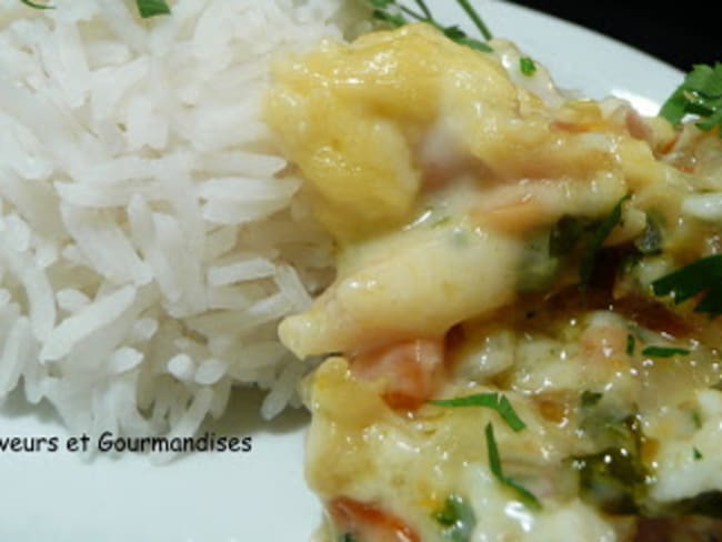 Gratin de merlan aux légumes