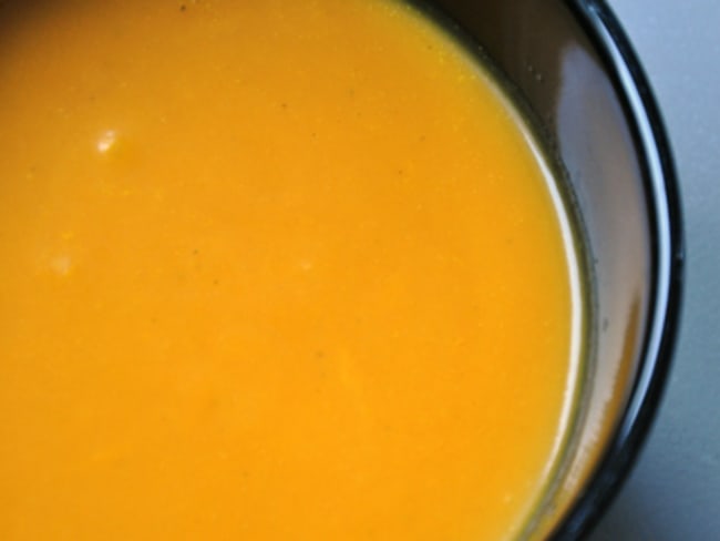 Soupe de potiron au lait de coco