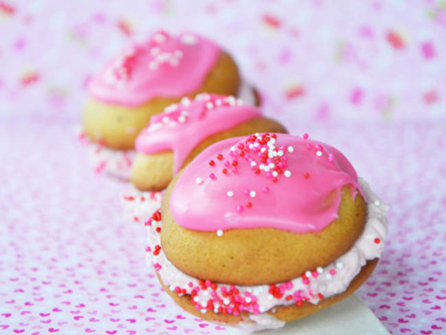 Whoopies vanille fraise