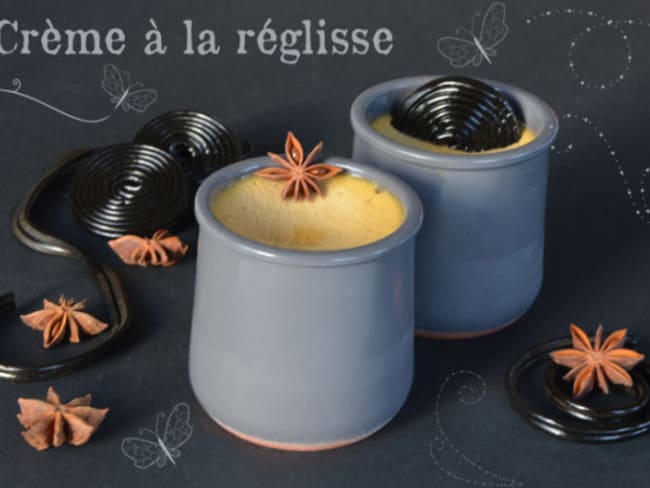 Petits pots de crème à la réglisse